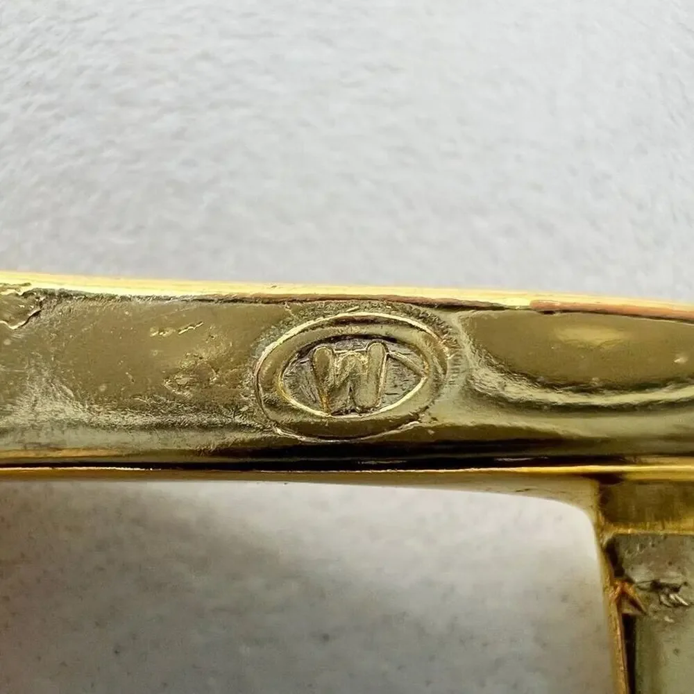Vintage Gold Tone Simple Basic Belt Buckle for up to 1 Inch Belt